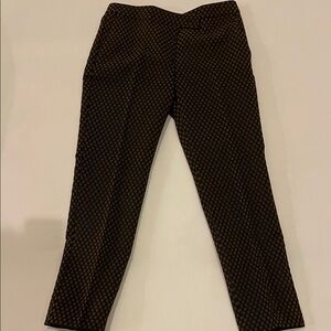 Ann Taylor Black and Brown Cropped Pants